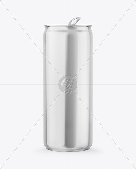 Metallic Drink Can Mockup