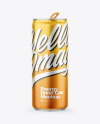 Matte Metallic Drink Can Mockup