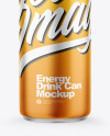 Matte Metallic Drink Can Mockup