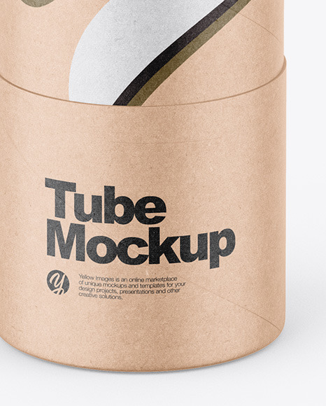 Kraft Tube Mockup Kraft Tube Mockup