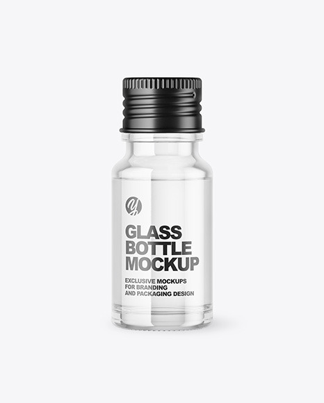 Clear Glass Bottle Mockup - Bottle mockup