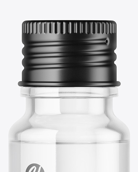 Clear Glass Bottle Mockup