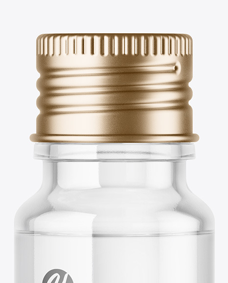 Clear Glass Bottle Mockup