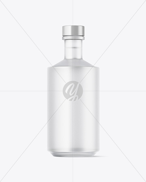 Frosted Vodka Bottle Mockup