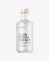 Frosted Vodka Bottle Mockup