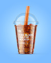 Iced Black Tea Cup Mockup