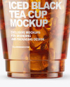 Iced Black Tea Cup Mockup