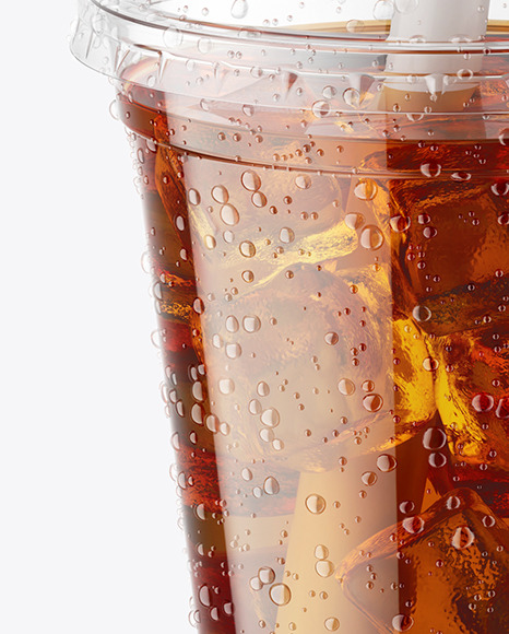 Iced Black Tea Cup Mockup