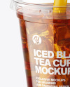 Iced Black Tea Cup Mockup