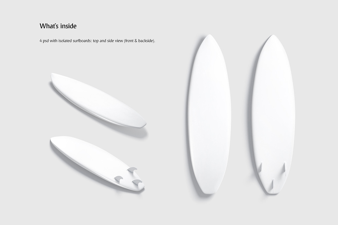 Surfboard Mockups Set Surfboard Mockups Set
