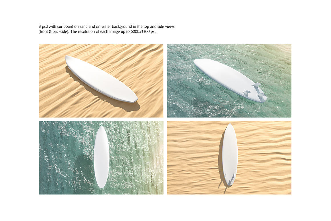 Surfboard Mockups Set Surfboard Mockups Set