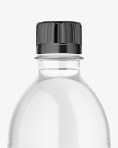 Clear Plastic Water Bottle Mockup