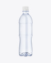 Blue Plastic Water Bottle Mockup