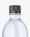 Blue Plastic Water Bottle Mockup