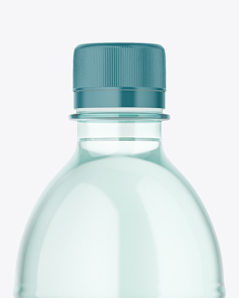 Green Plastic Water Bottle Mockup