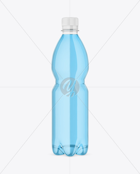 Clear Plastic Drink Bottle Mockup