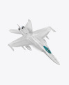 Combat Fighter - Half Side View