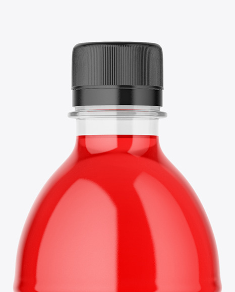 Clear Plastic Drink Bottle Mockup