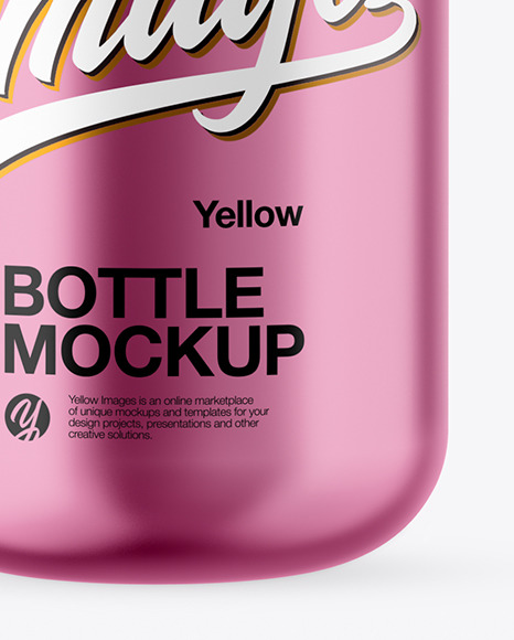 Metallized Dropper Bottle Mockup