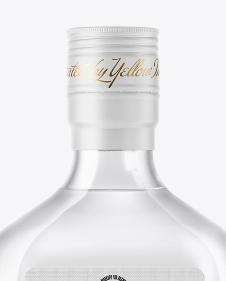 Glass Vodka Bottle Mockup Glass Vodka Bottle Mockup