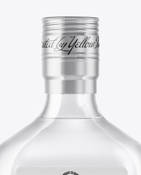 Glass Vodka Bottle Mockup Glass Vodka Bottle Mockup