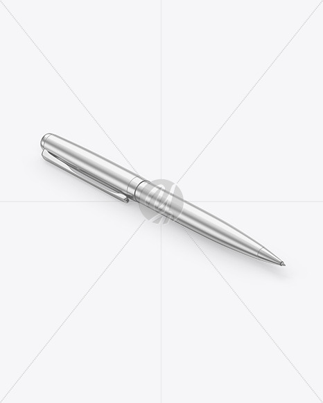 Matte Metallic Pen Mockup