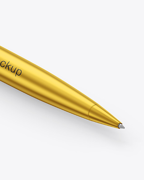 Matte Metallic Pen Mockup