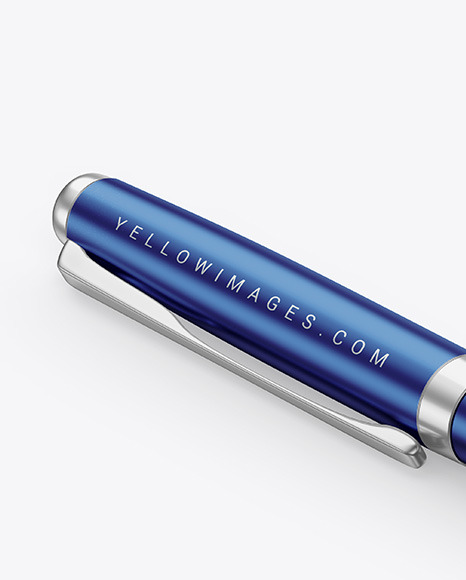 Matte Metallic Pen Mockup