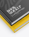 2 Hardcover Book w/ Matte Cover Mockup