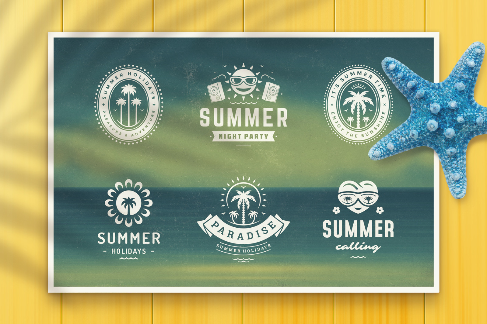 Summer Holidays Badges Summer Holidays Badges