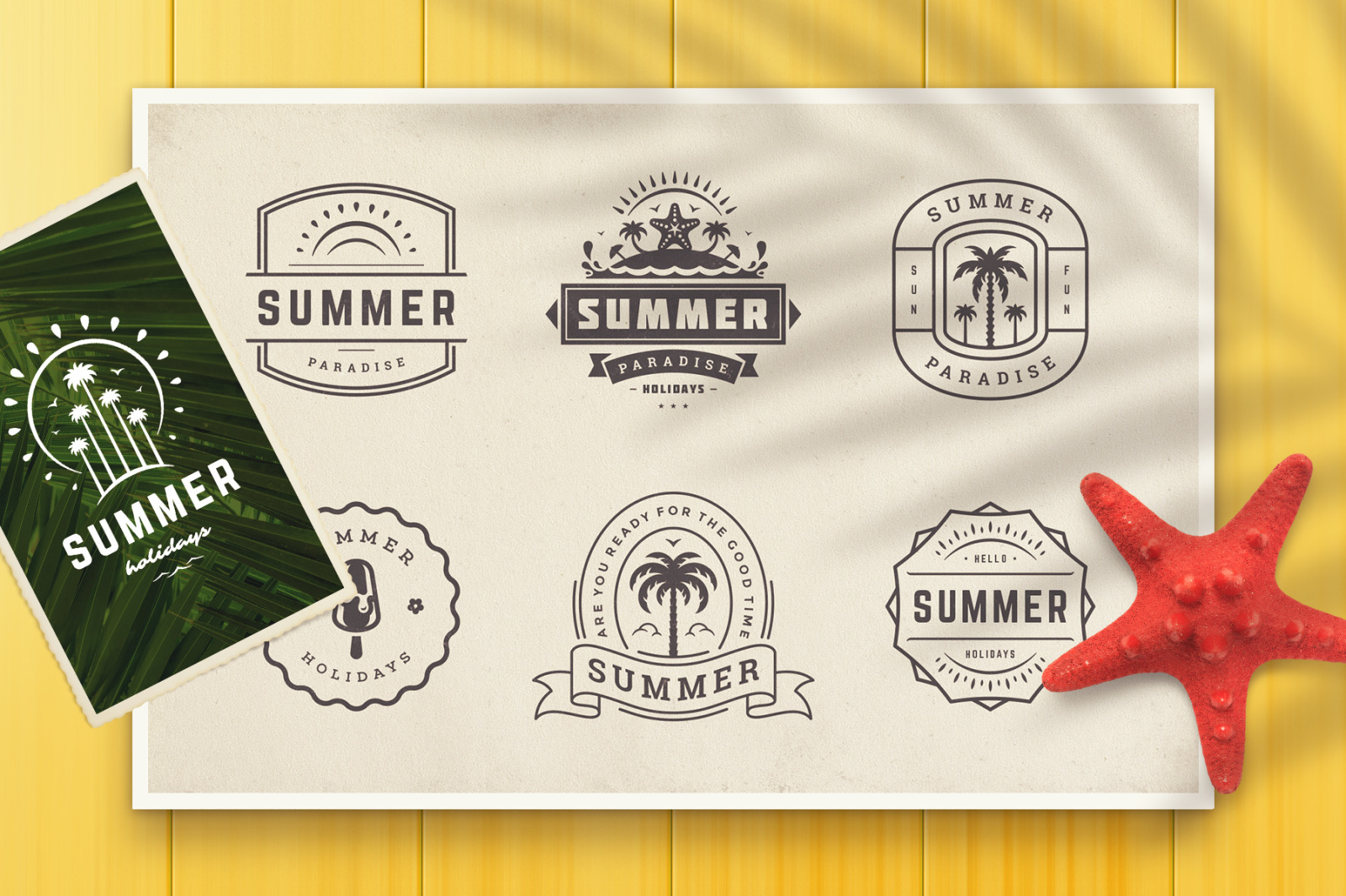 Summer Holidays Badges Summer Holidays Badges