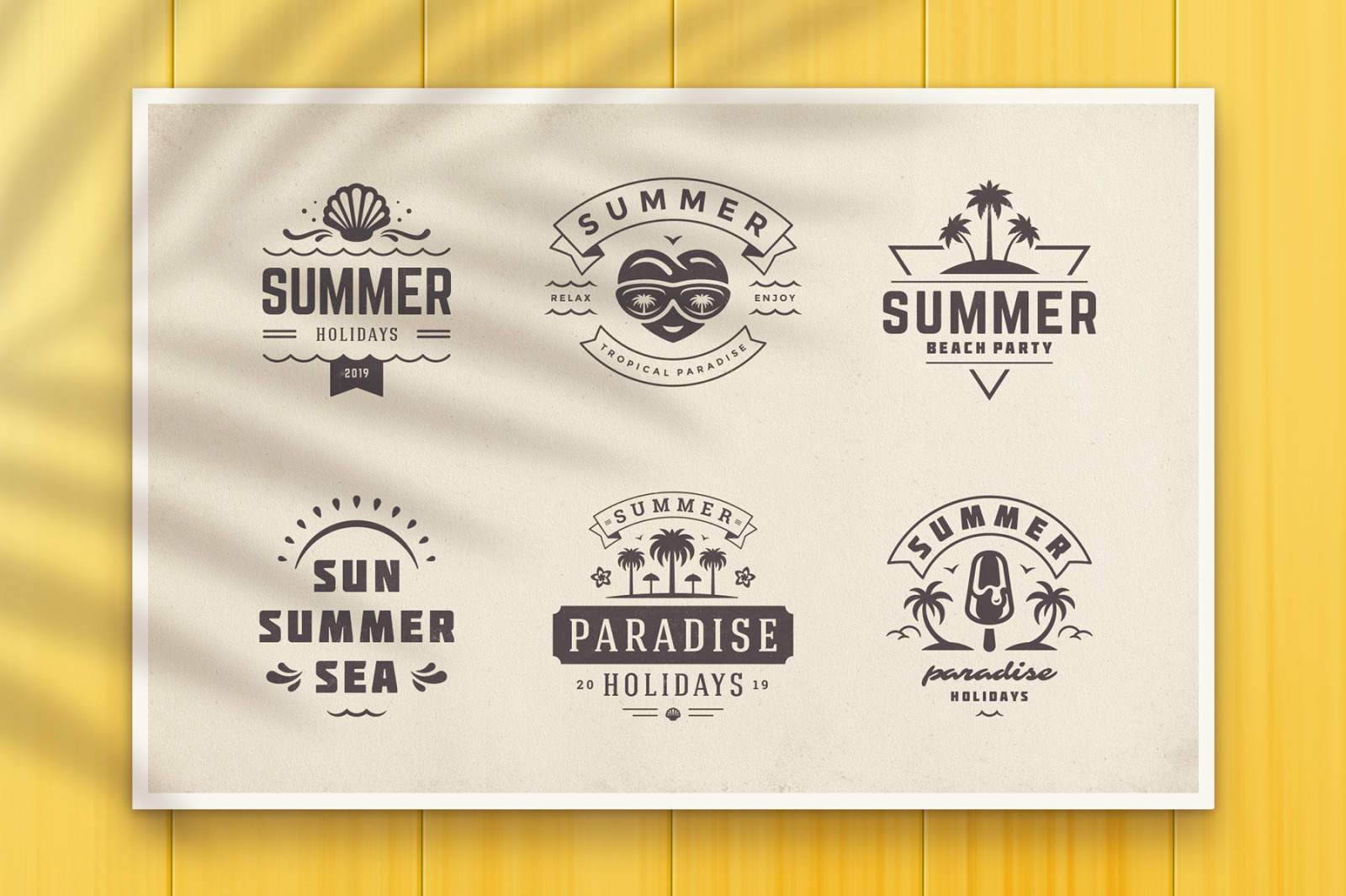 Summer Holidays Badges Summer Holidays Badges