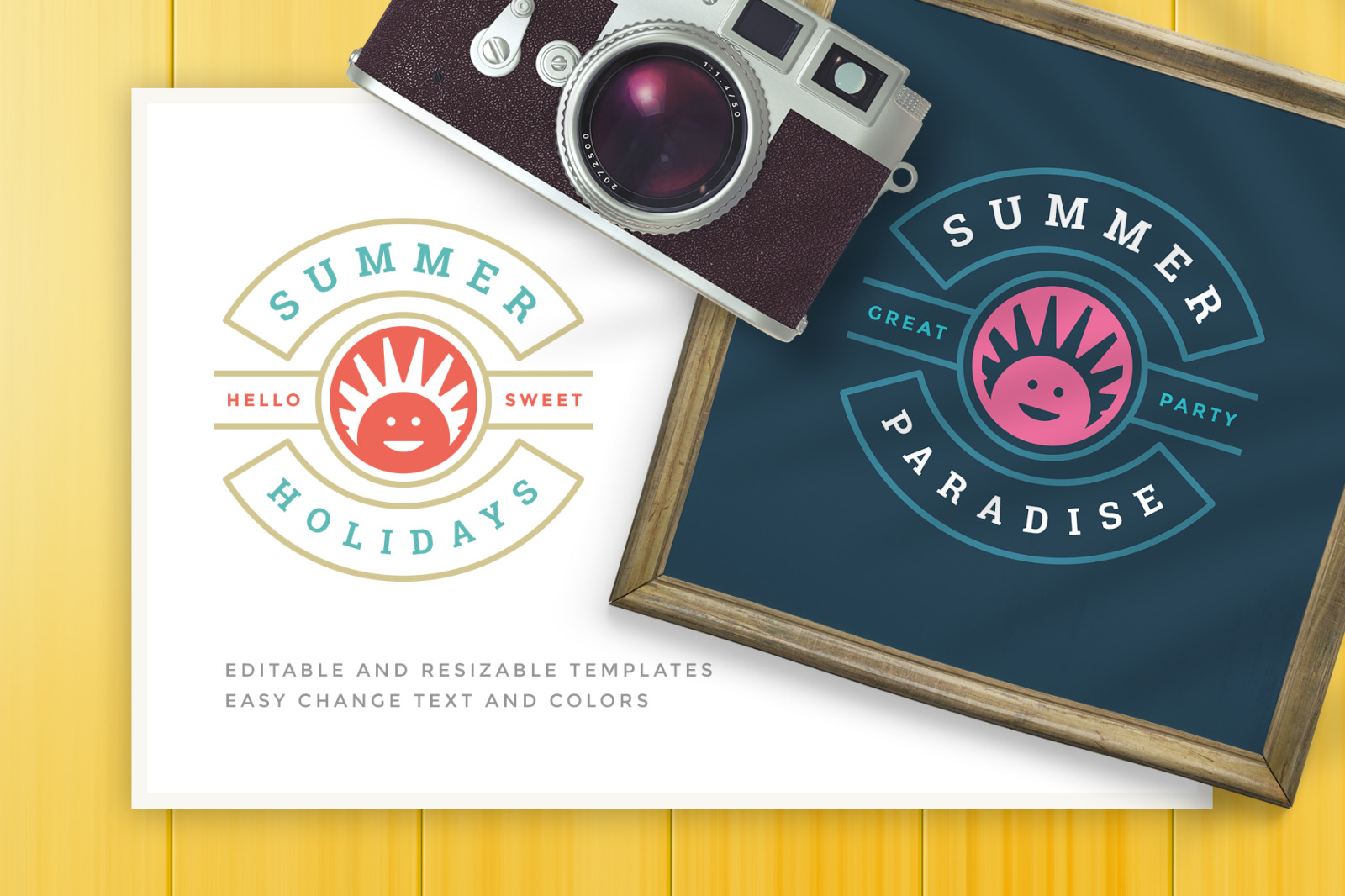 Summer Holidays Badges Summer Holidays Badges