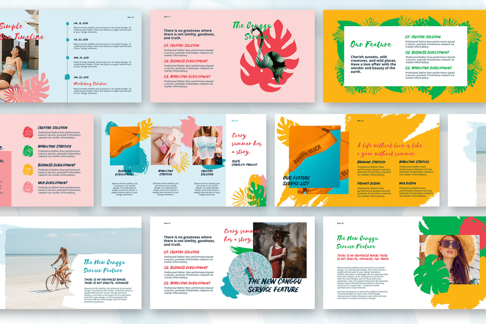 CANGGU - PowerPoint Media Kit Templates