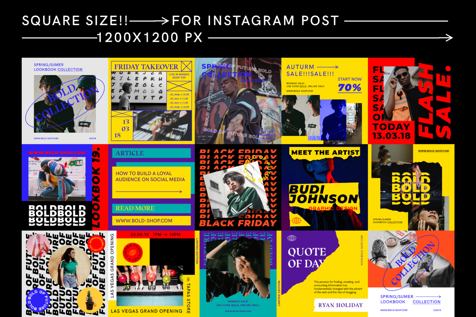 BOLD-Social Media Brand Templates