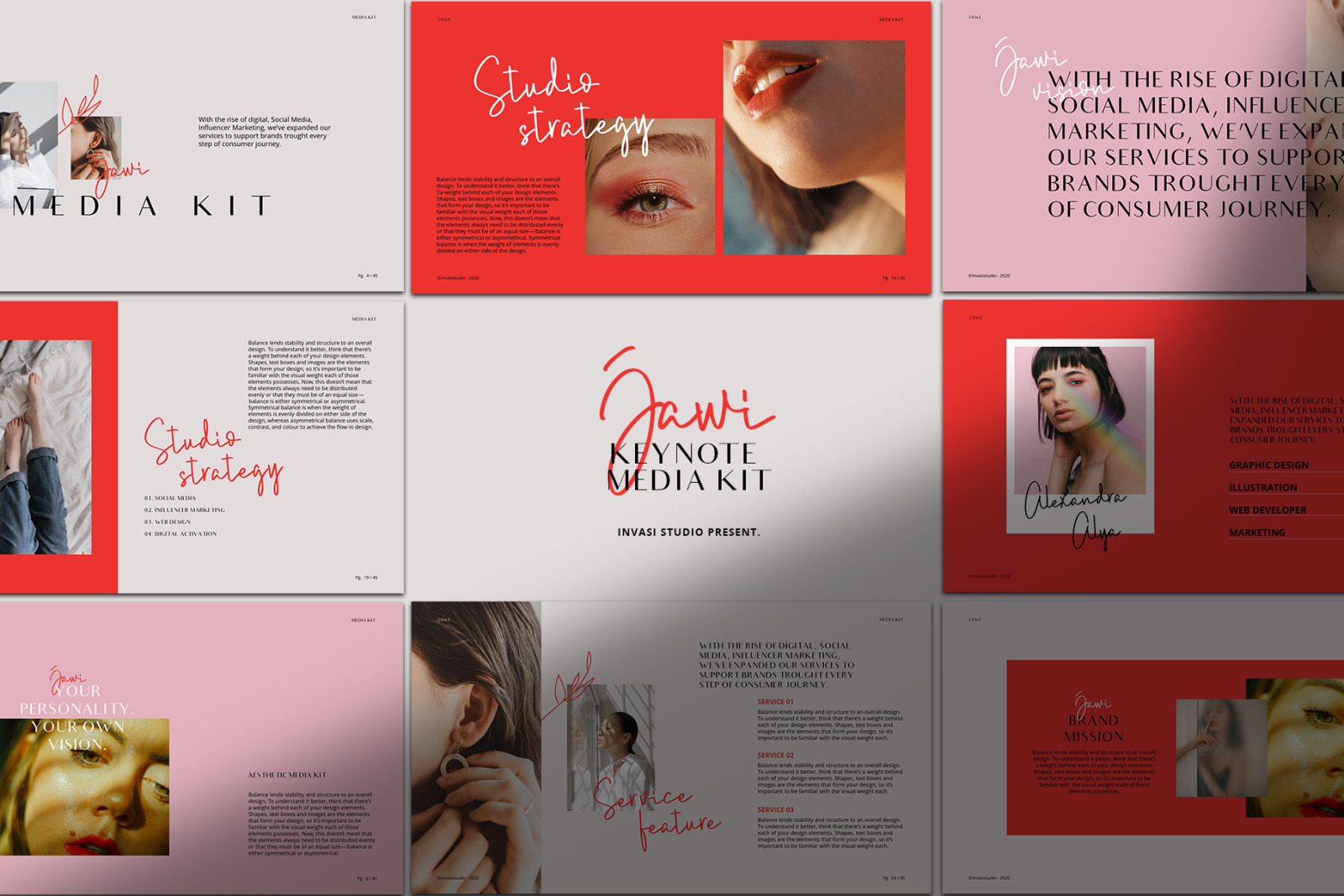 JAWI - Keynote Media Kit Templates