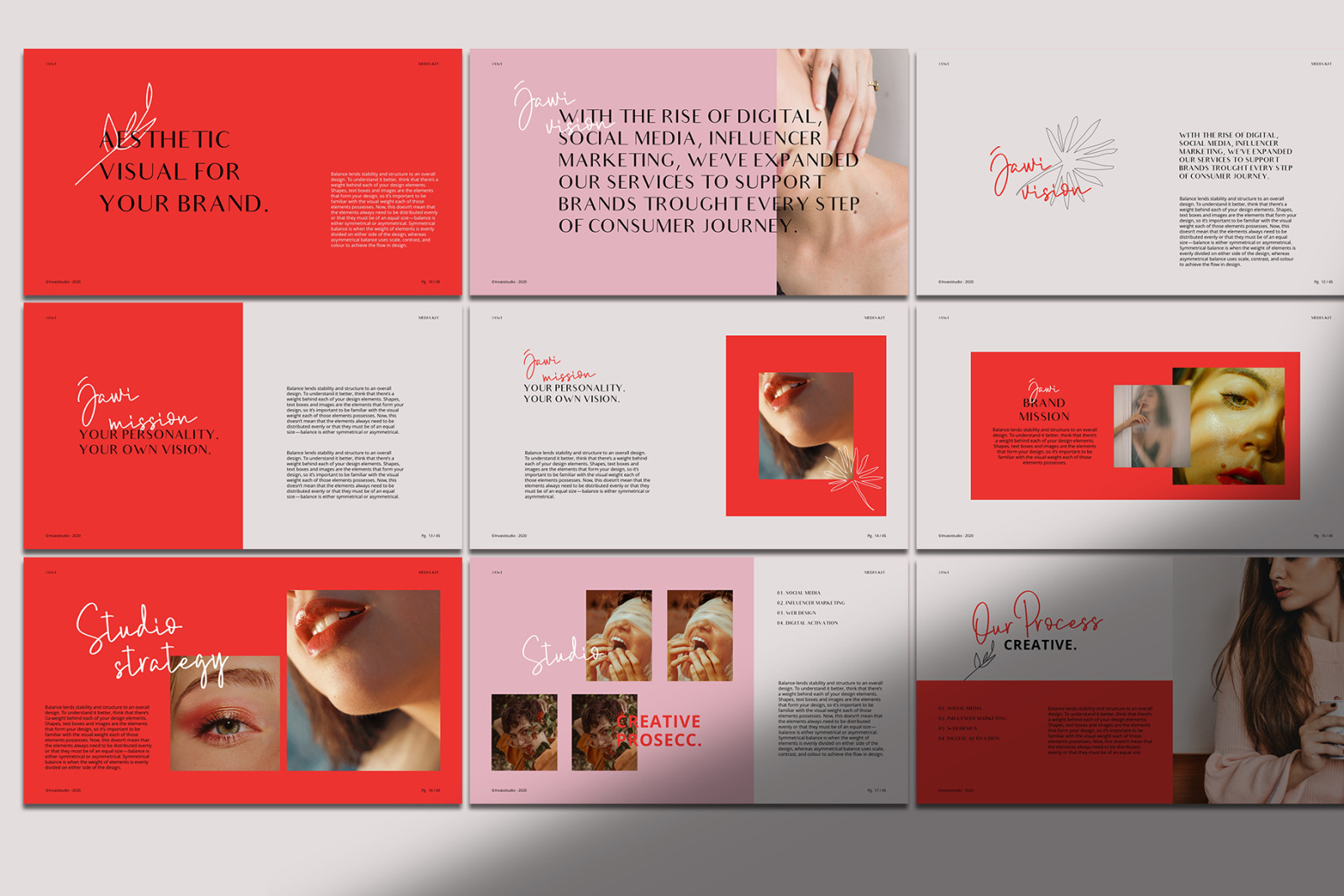 JAWI - Keynote Media Kit Templates