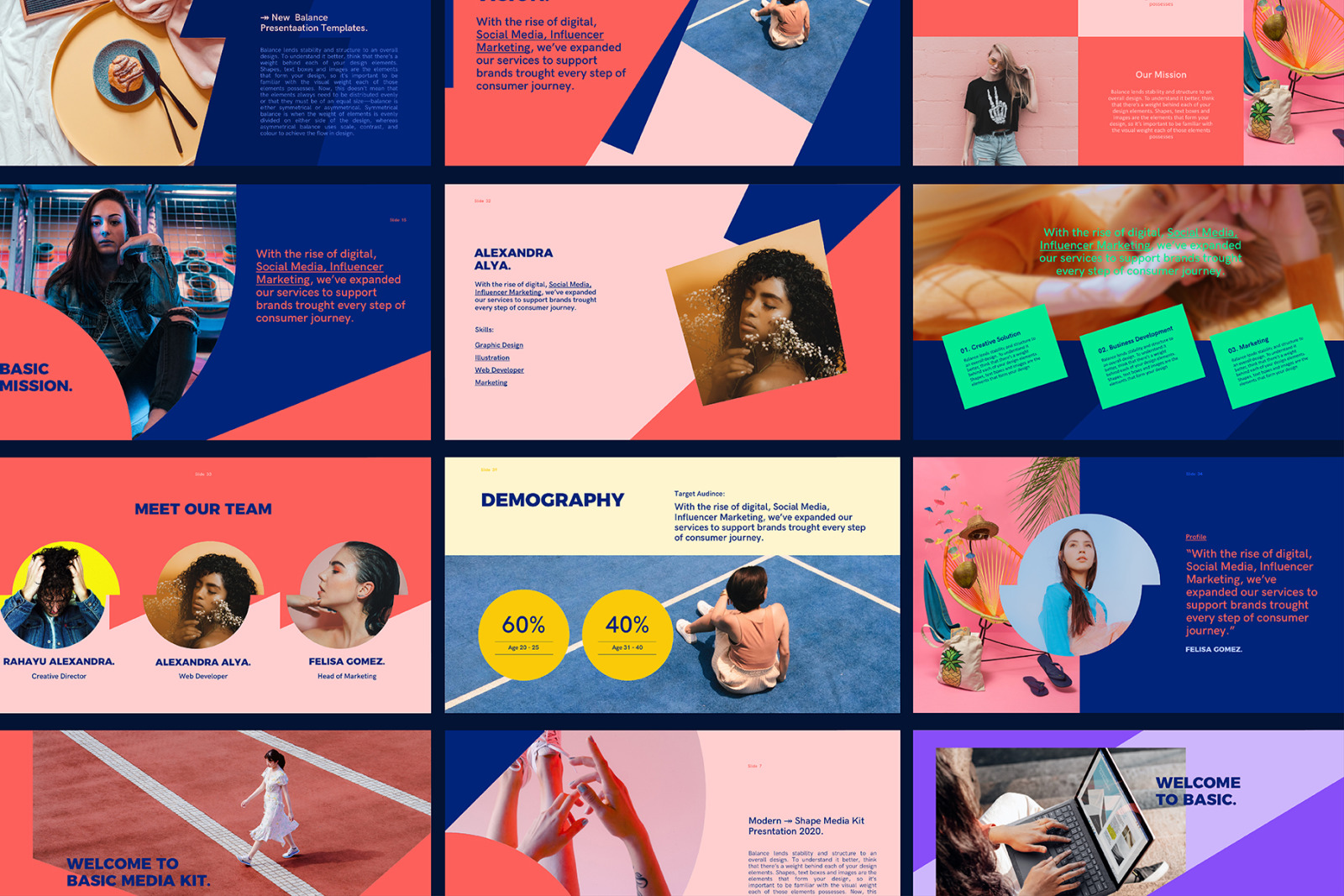 BASIC - PowerPoint Media Kit Templates BASIC - PowerPoint Media Kit Templates