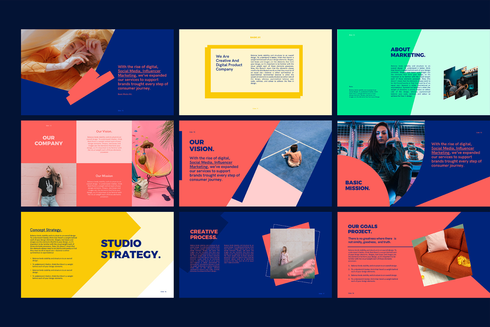 BASIC-Keynote Media Kit Templates