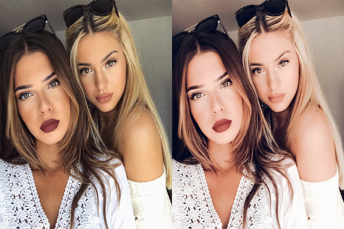 Selfie Mobile &amp; Desktop Presets | Portrait Lightroom Presets