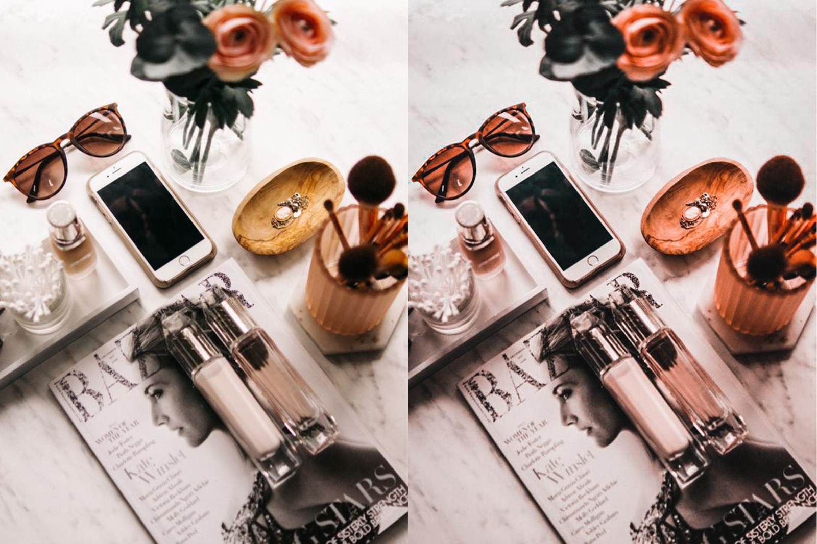 Flat Lay Lightroom Presets for Product Photography