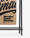 Wooden Stand Mockup