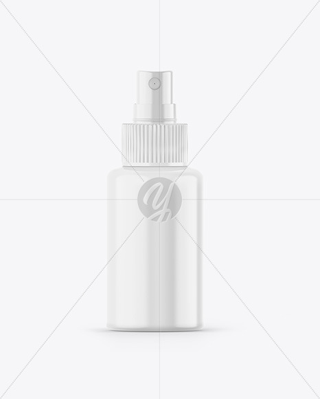 Glossy Spray Bottle Mockup