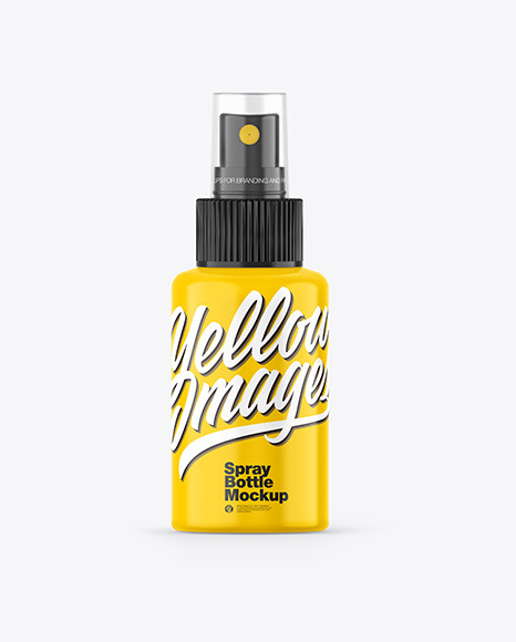 Glossy Spray Bottle Mockup