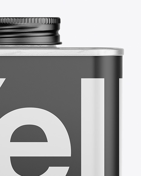 Glossy Tin Can Mockup