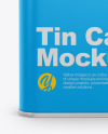 Glossy Tin Can Mockup