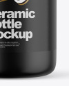 Matte Ceramic Bottle Mockup