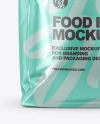 Metallic Food Bag Mockup - Front View