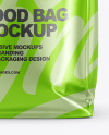 Metallic Food Bag Mockup - Front View