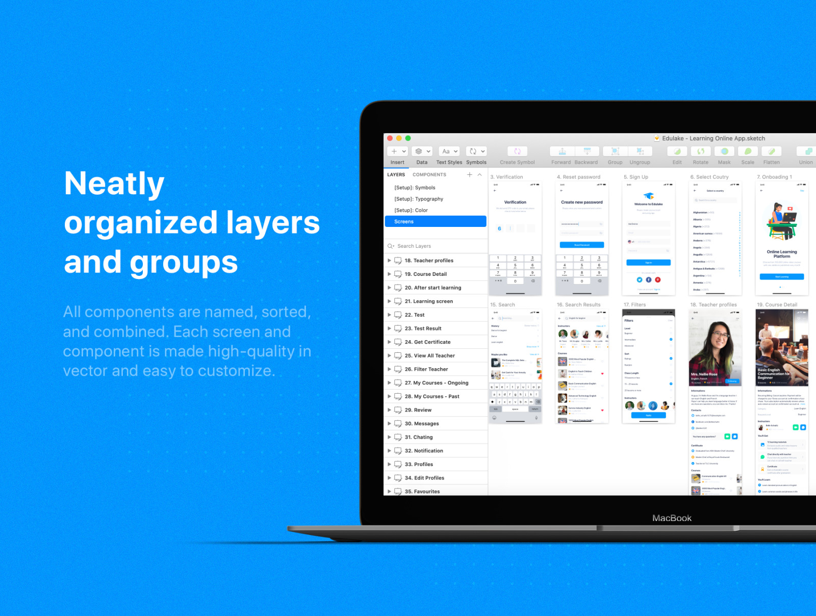 Edulake - Online Course UI Kit